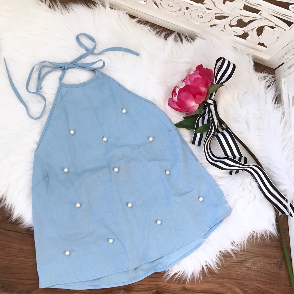 Pearl Halter Top - Picture 1 of 8